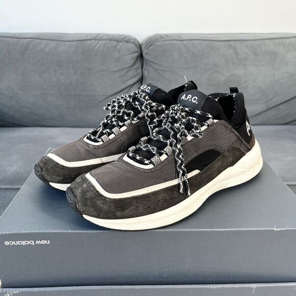 A.P.C. 19SS Paact Low Top Sneakers Low Cut Black Men’s Size 12 / EU 45 - Picture 1 of 12